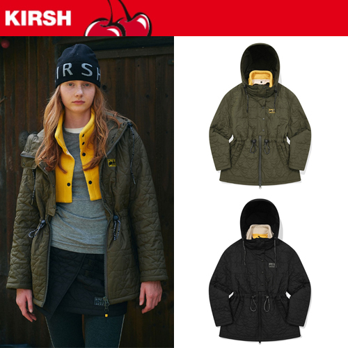 ★2023FW新作★KIRSH★NOMAD QUILTING HOODIE HALF JACKET