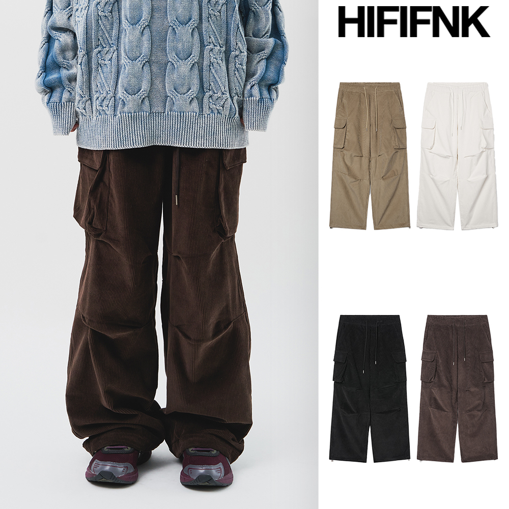 【HI FI FNK】Gaby Corduroy Cargo Pants