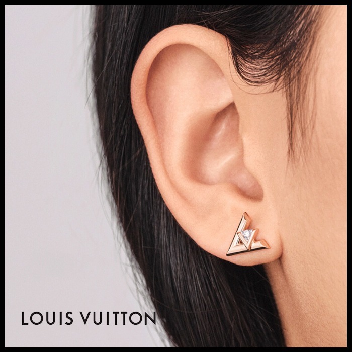 Louis Vuitton ピアス 《LV ヴォルト ワン》ピンクゴールド 直営