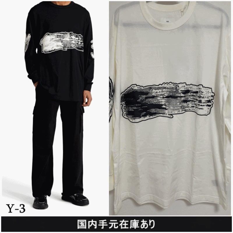 【Y-3】ブラッシュ ストローク ロゴ Tシャツ ‐2色 *送料込