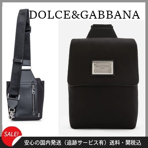 セール【D&G】ロゴプレートワンショルダーバッグ★送料関税込