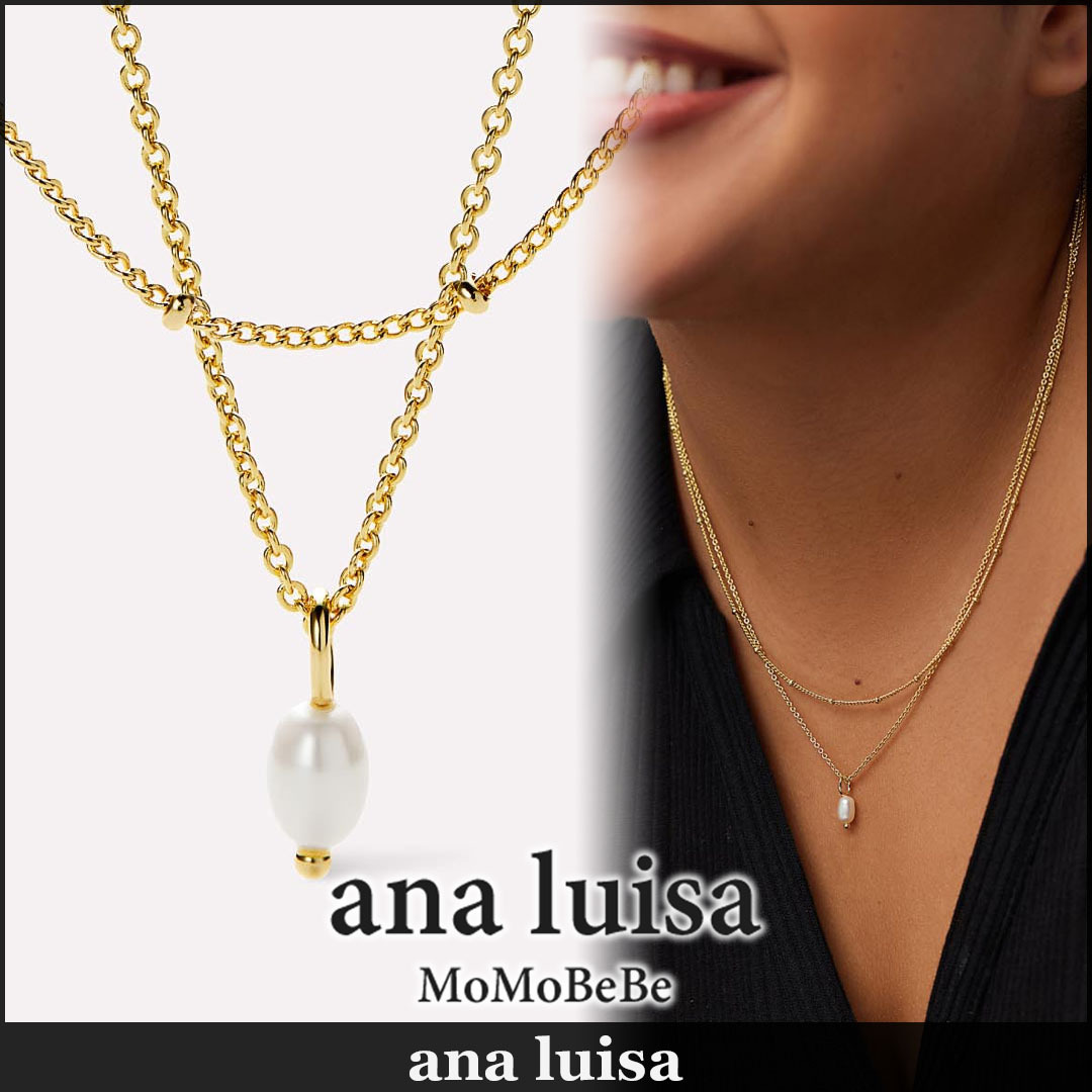 【国内発送・関税込】ana luisa 淡水パールネックレスセット