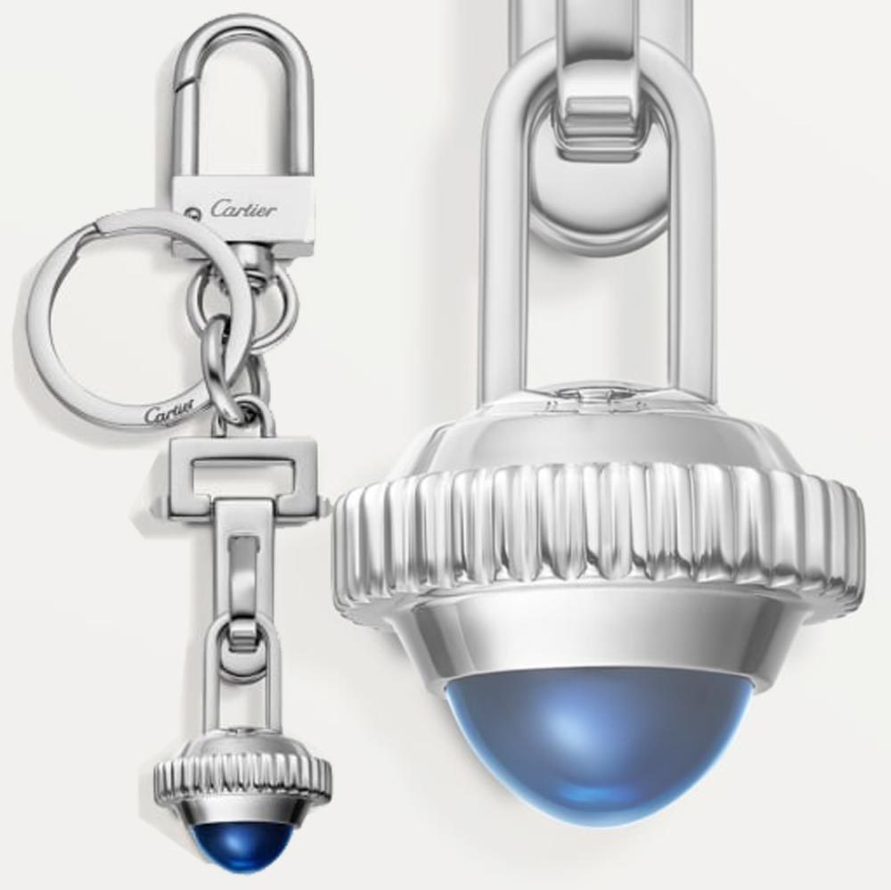 【Cartier】パシャ ドゥ キーリング パラジウム blue すぐ届く