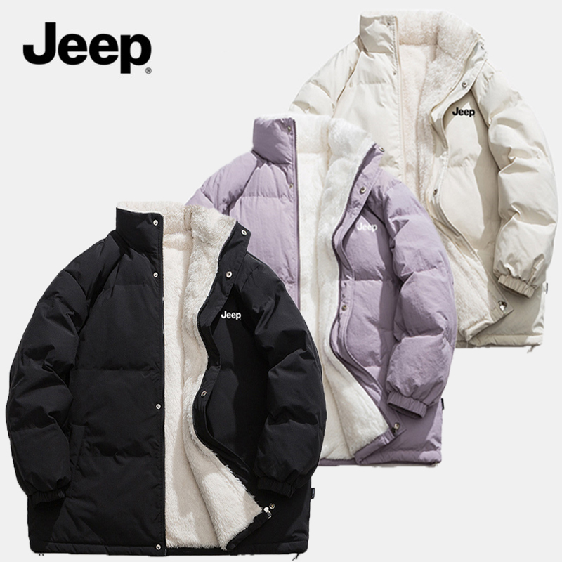 ★送料関税込★JEEPカップル男女兼用暖かい綿コート