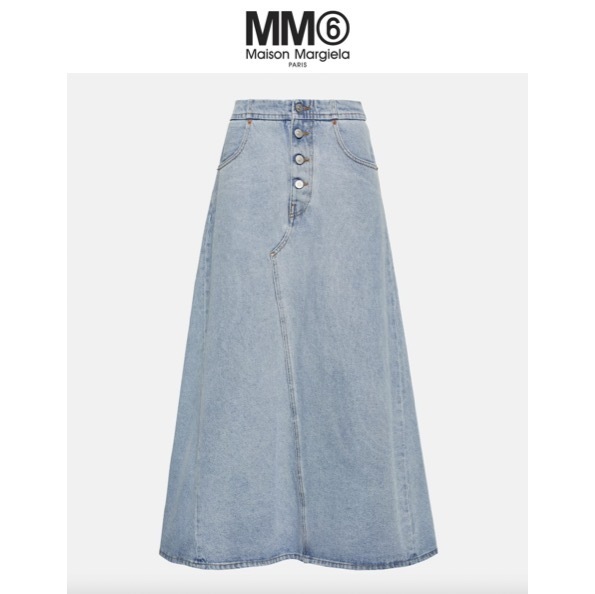 関税.送料込MM6 MAISON MARGIELA デニムロングスカート