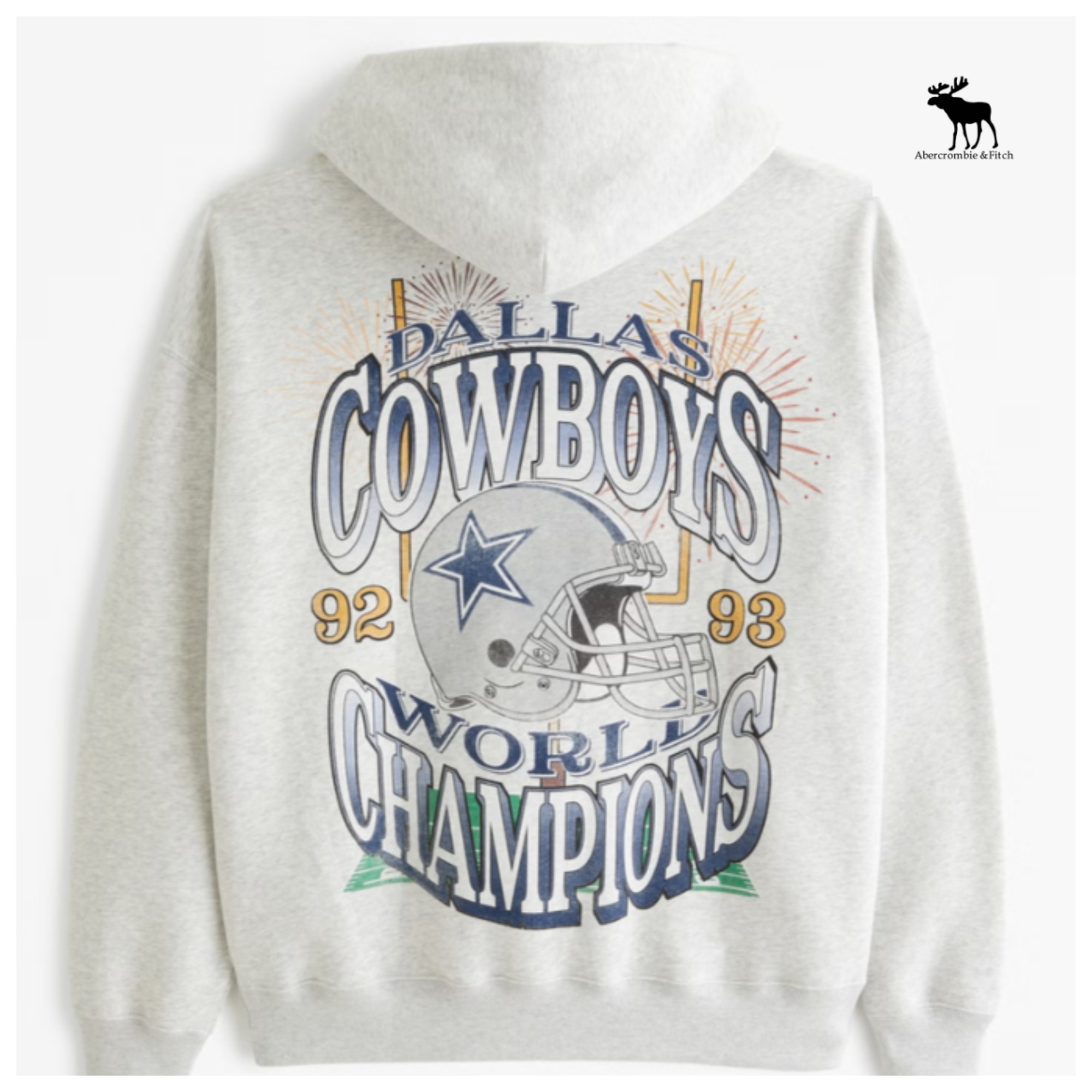 ★Abercrombie & Fitch★Dallas Cowboysポップオーバーフーディ