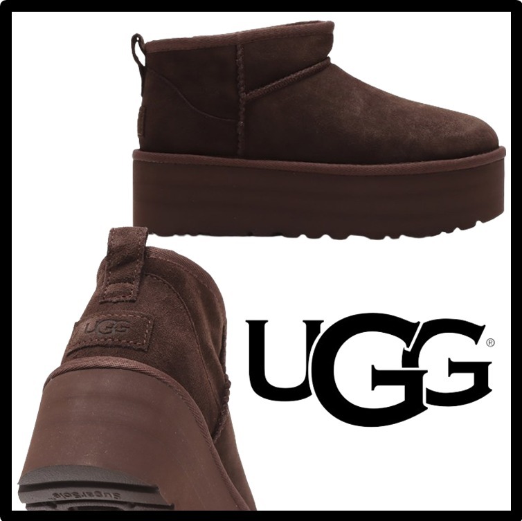 ☆関税込☆UGG★UGG Classic Ultra Mini Platform Boots★Burnt