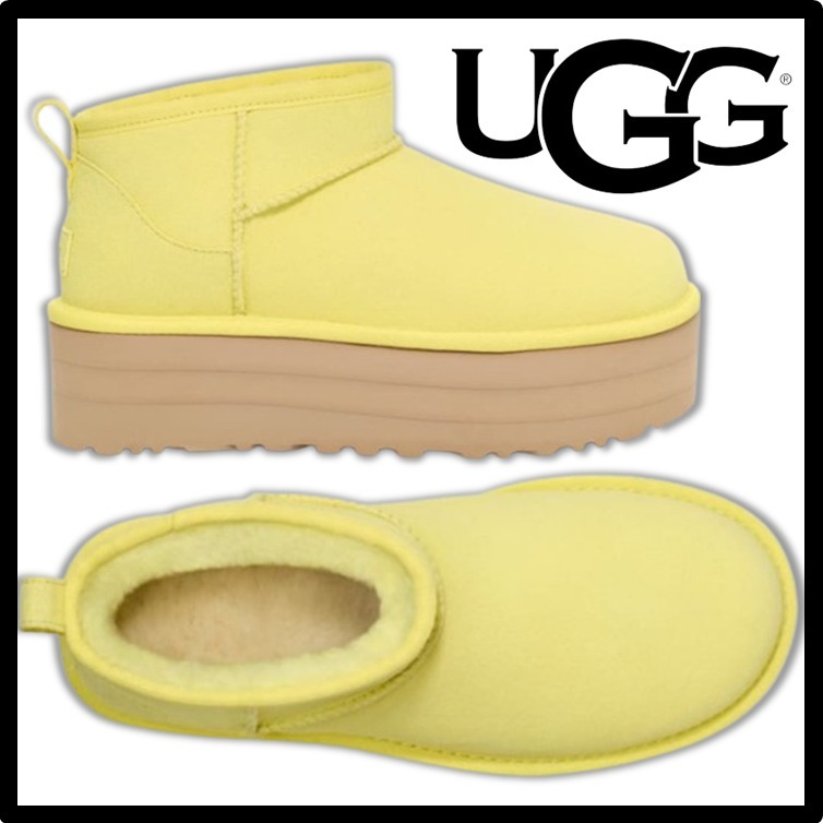 関税込☆UGG★UGG Classic Ultra Mini Platform Boots★Pearfect