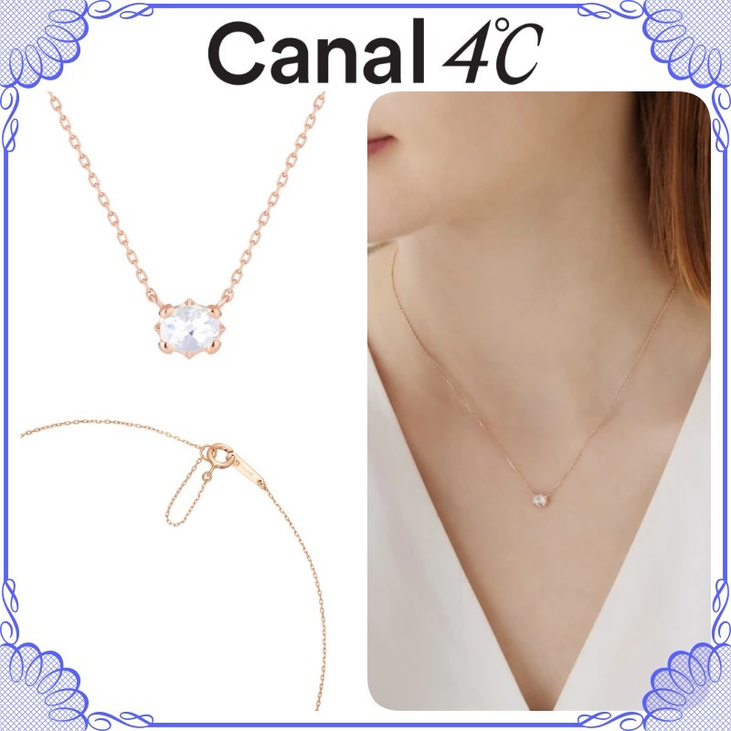 大人気!! Canal 4℃ シルバー フェルスパー ネックレス
