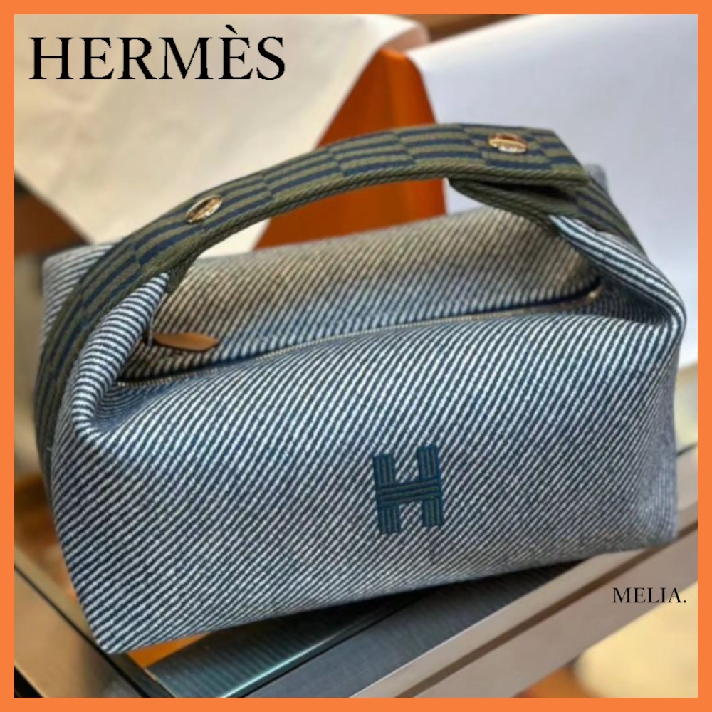 【Newカラー☆】HERMES ポーチ ブリッドアブラック PM