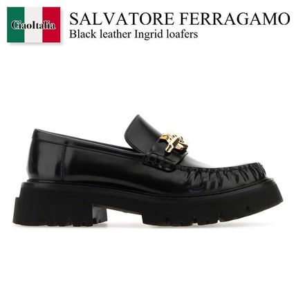ブラック（黒）系 FERRAGAMO(フェラガモ) ローファー