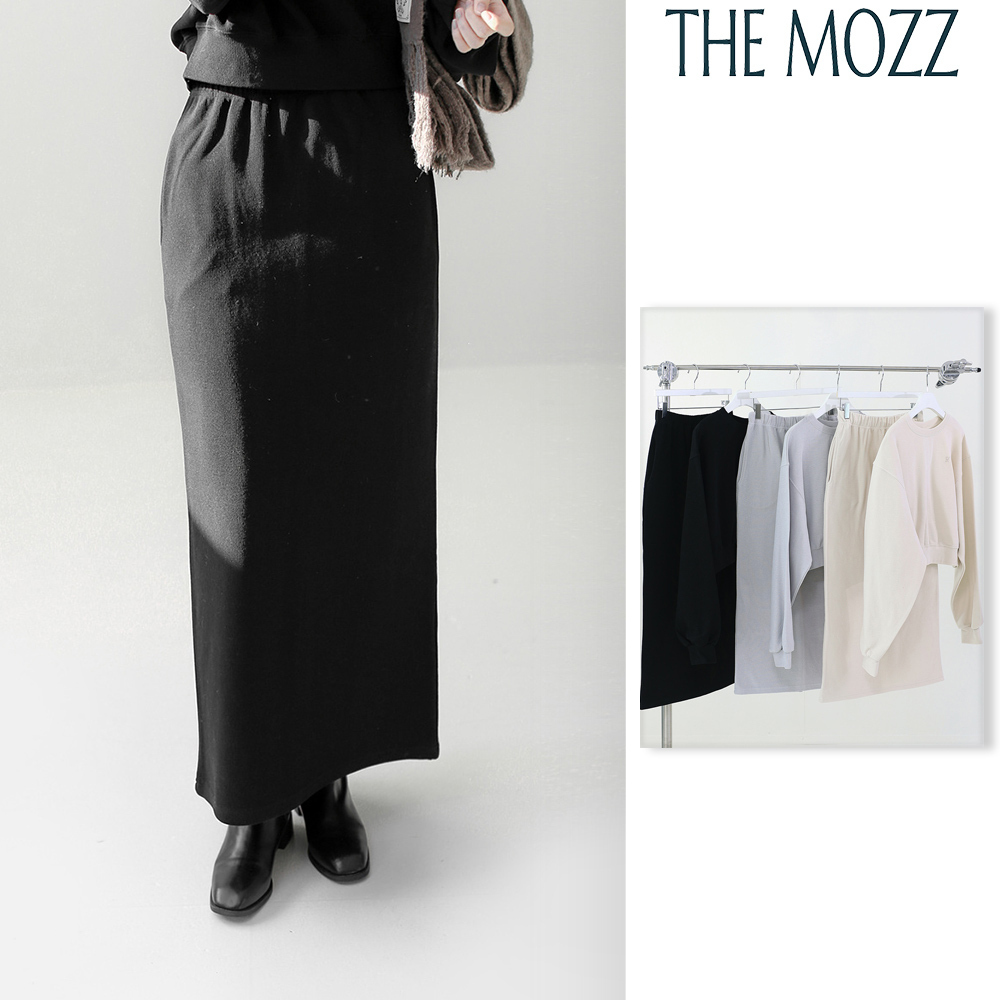 【THE MOZZ】Howe Embroidery Brushed Setup Skirt