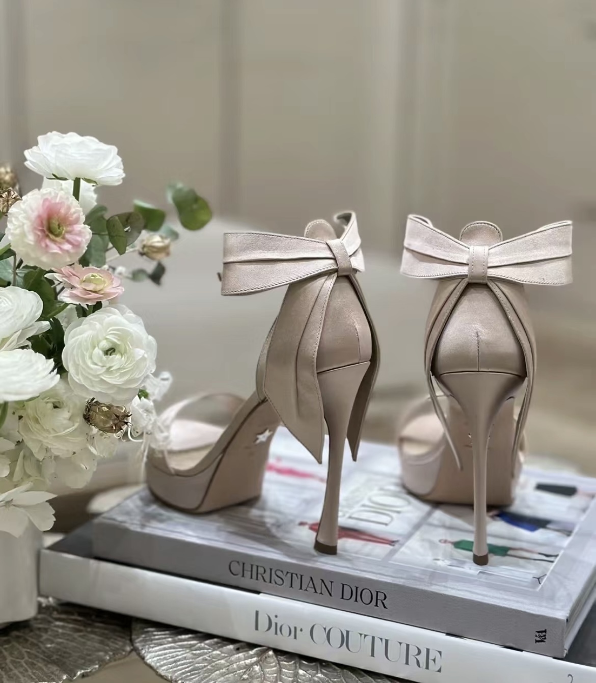 【リボンが素敵♡】Dior★ヒール サンダル《MLLE DIOR》