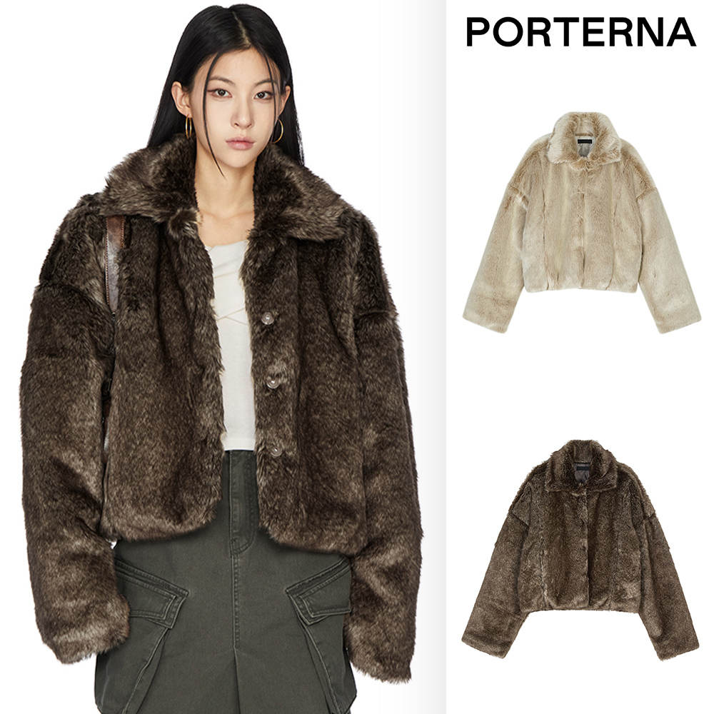 【PORTERNA】Deef fur shearling jacket