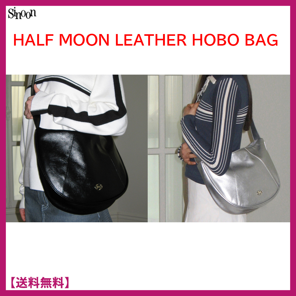 ★正規品★SINOON★HALF MOON LEATHER HOBO BAG★ホーボーバック