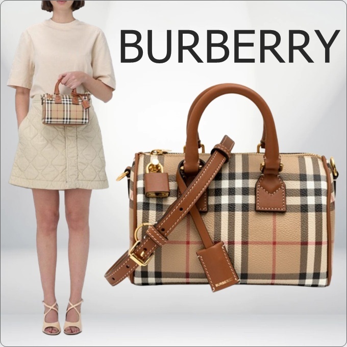 ♦Burberry♦チェック ボウリングバッグ☆正規品☆