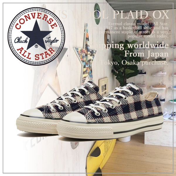 【CONVERSE】コンバース ALL STAR US WOOL PLAID OX