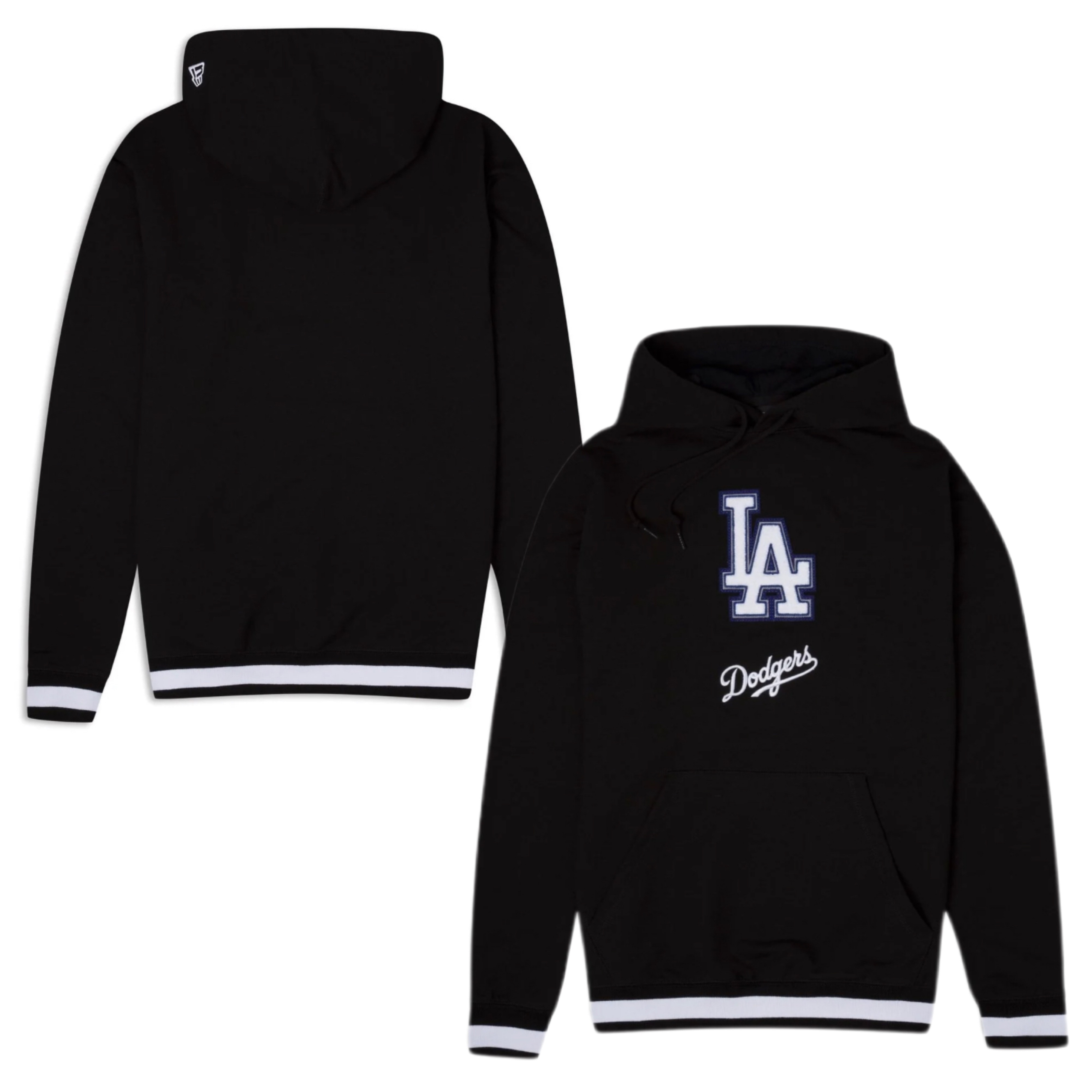 New Era Black Los Angeles ロゴ フーディ