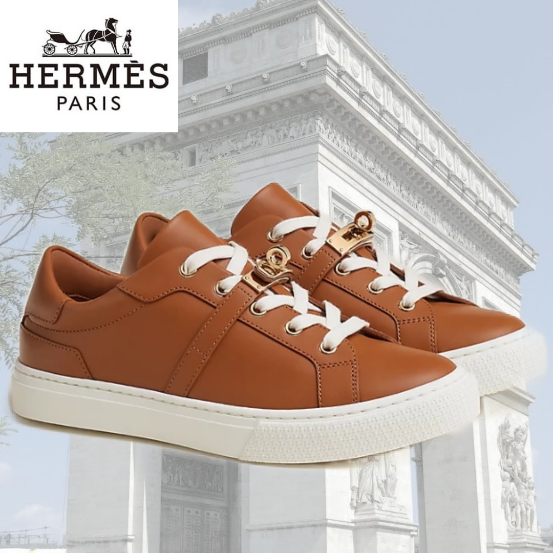 【HERMES】ケリーバックルがポイント◎エルメス デイスニーカー