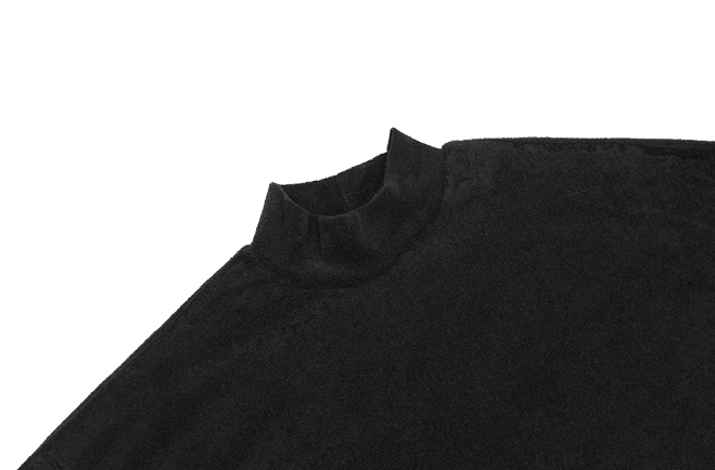 【YOURNUS】Robben Terry Mock Neck T-Shirt