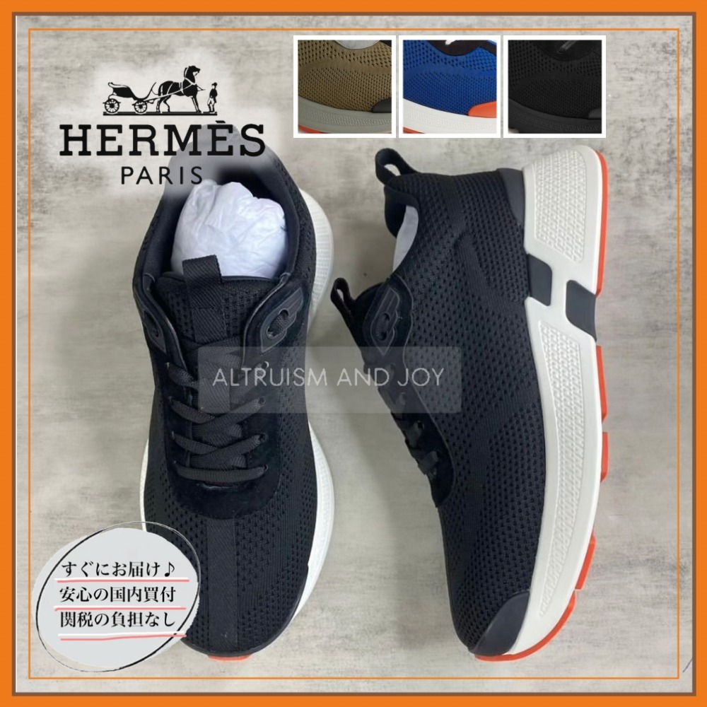 【モダンで上品なデザイン♪】HERMES スニーカー 《ヒーローズ》