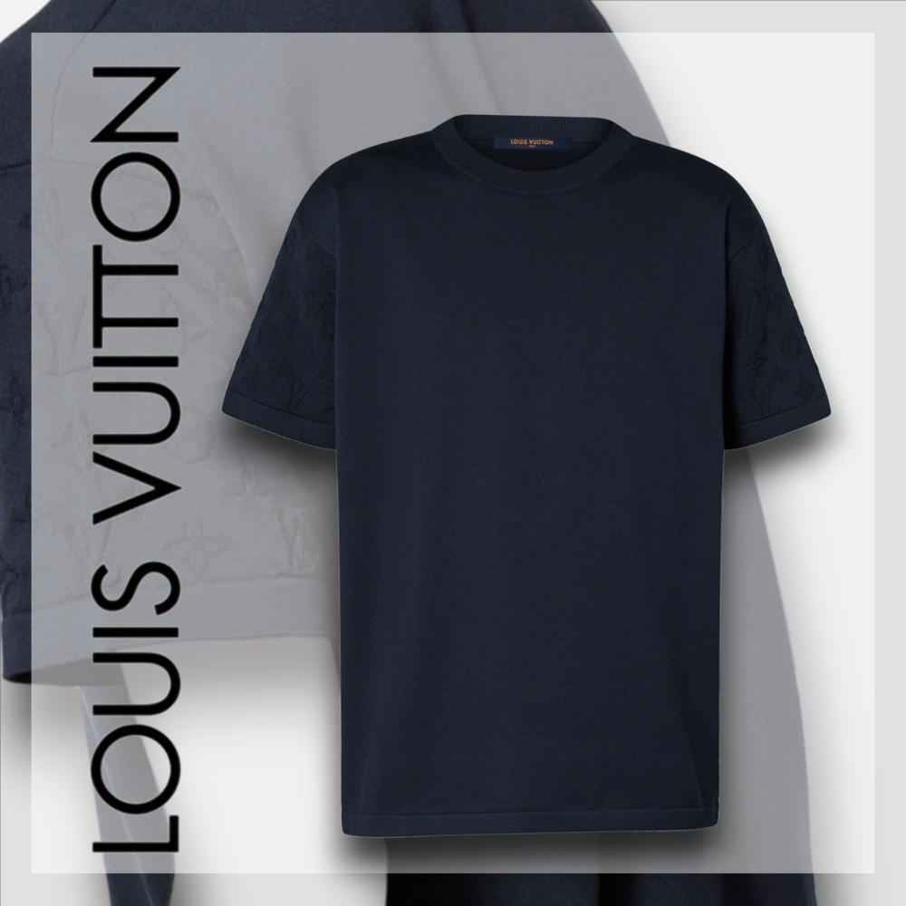 本物保証/Louis Vuitton ショートスリーブ コットンクルーネック