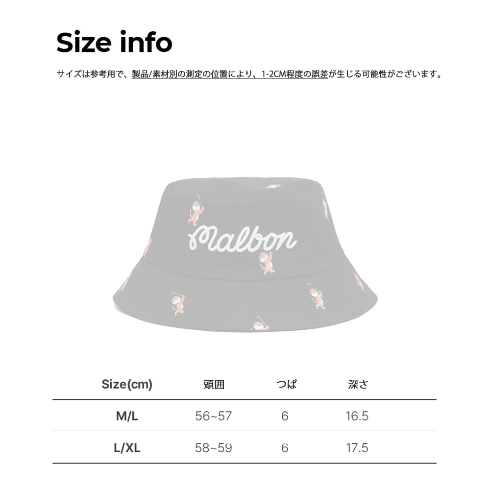 Malbon Golf☆[TIGER COLLECTION] TIGER HAT☆バケットハット
