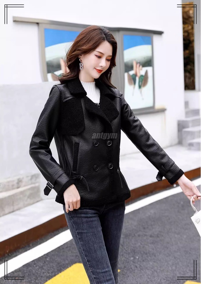 レザージャケット M~2XL ライダース風 裏ボア ストリート 2色 レザージャケット M~2XL ライダース風 裏ボア ストリート 2色