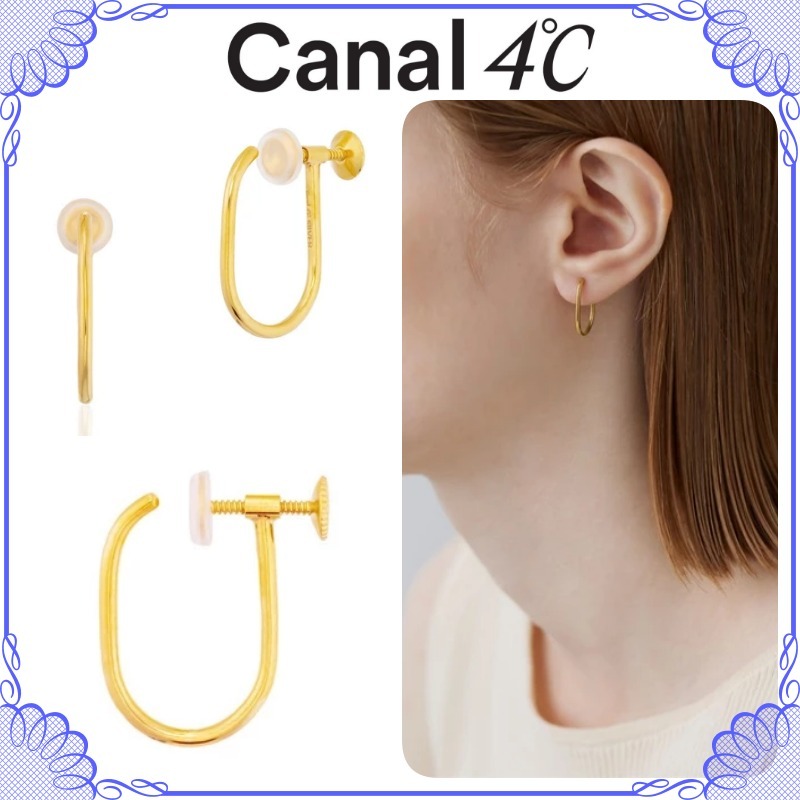 大人気!! Canal 4℃ シルバー フープイヤリング