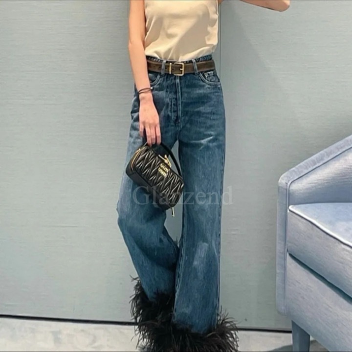 華やかなスタイルを叶える♪【MiuMiu】デニム ジーンズ ボトムス