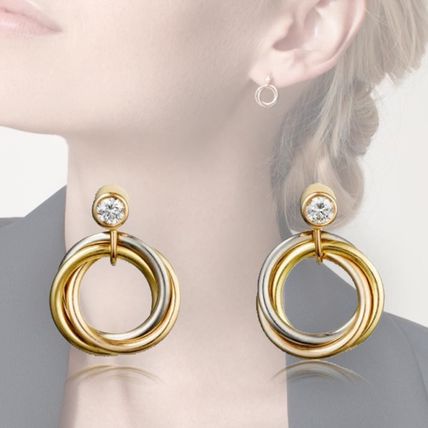 【Cartier】トリニティ ピアス CARTIER カルティエ トリニティ ピアス 18金 K18イエロー