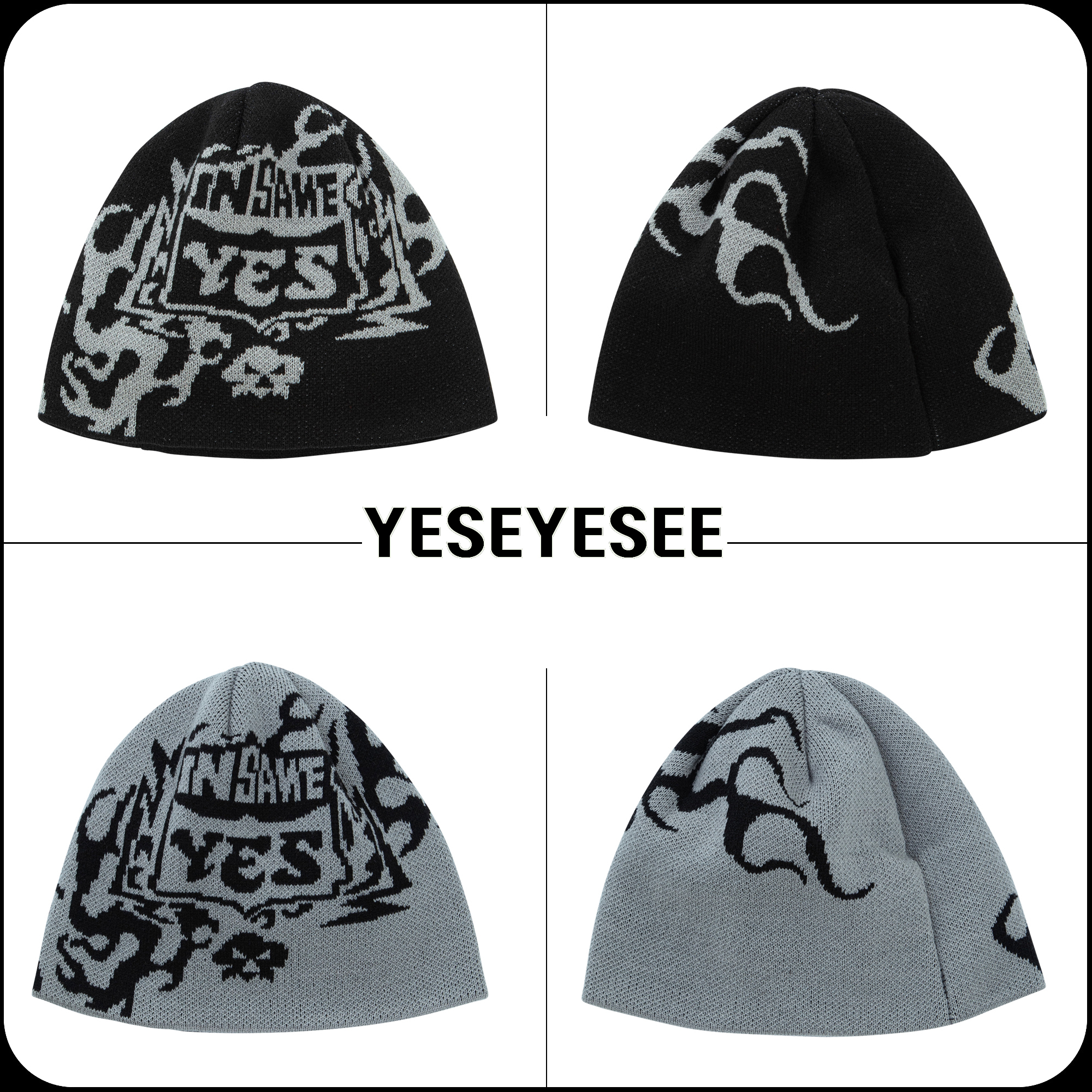 [YESEYESEE]★YESEYESEE X Insane Garage Jaquard Beanie