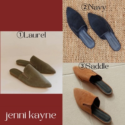 上品でシンプル『jenni kayne』Suede Mule