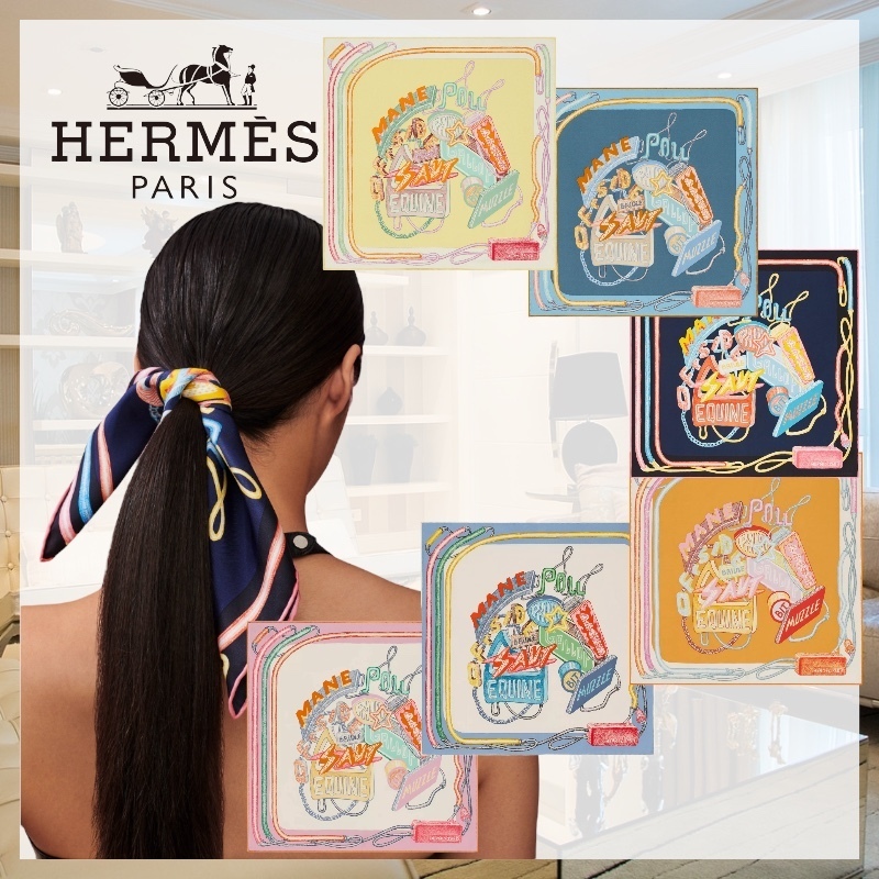 【大人気☆】HERMES 《シュヴァロスコープ・ネオン》スカーフ