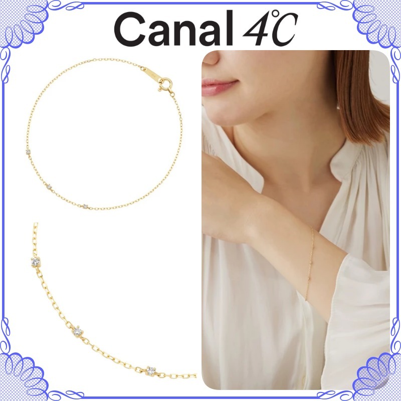 大人気!! Canal 4℃ K10 イエローゴールド ブレスレット