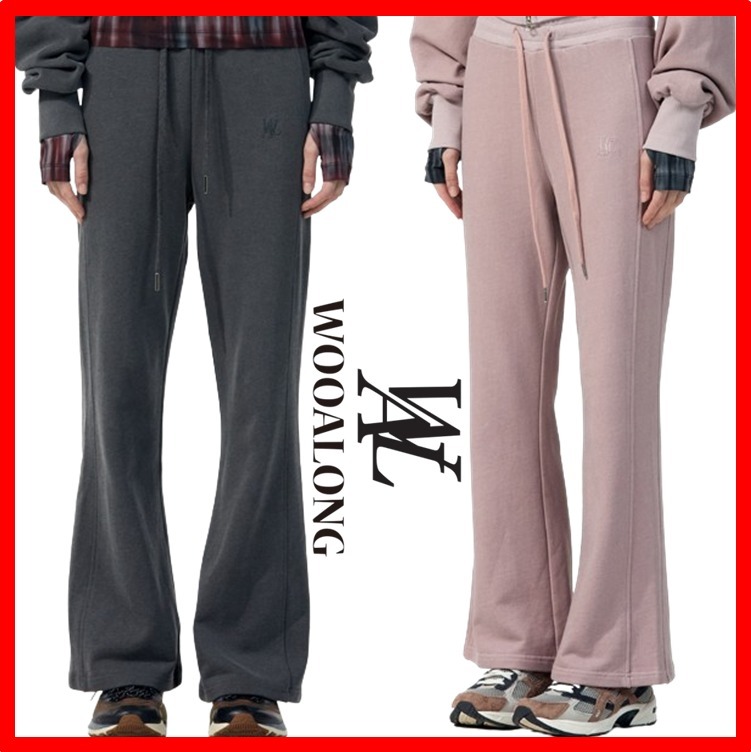 ☆人気☆【WOOALONG】☆Signature pigment boots-cut pant.s☆