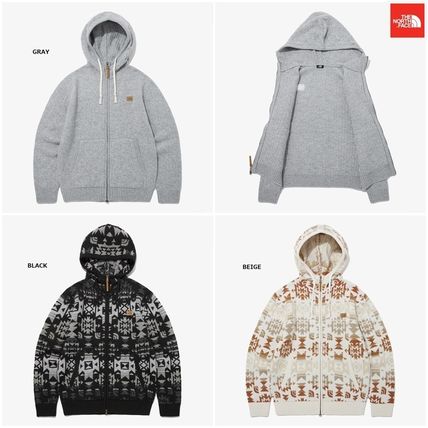 THE NORTH FACE Hoodies Flower Patterns Star Camouflage Unisex Wool Nylon