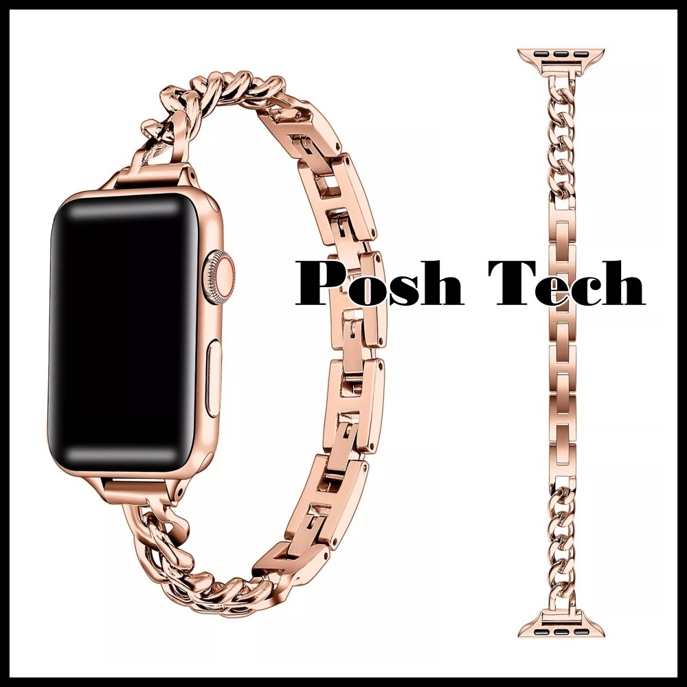 Posh Tech★ローズゴールド色チェーン♪アップルウォッチバンド