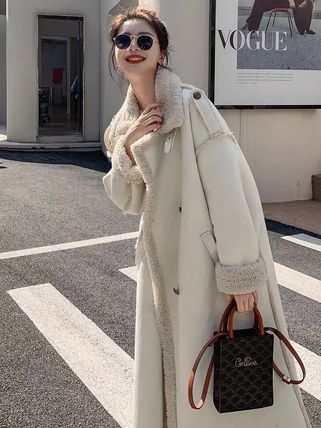 ムートンコート ピンク系 韓国 - 海外通販のBUYMA