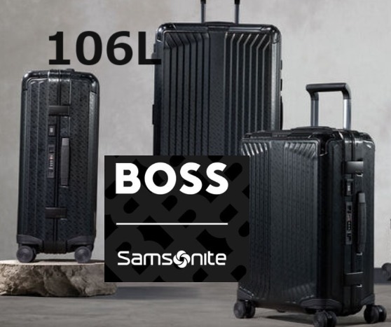 BOSS | SAMSONITE★アルミニウム製4輪スーツケース 80cm