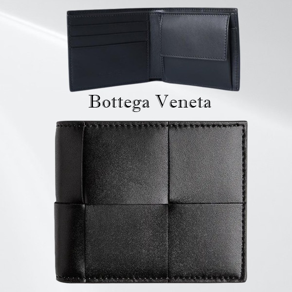 BOTTEGA VENETA ボッテガヴェネタ イントレチャート二つ折り財布