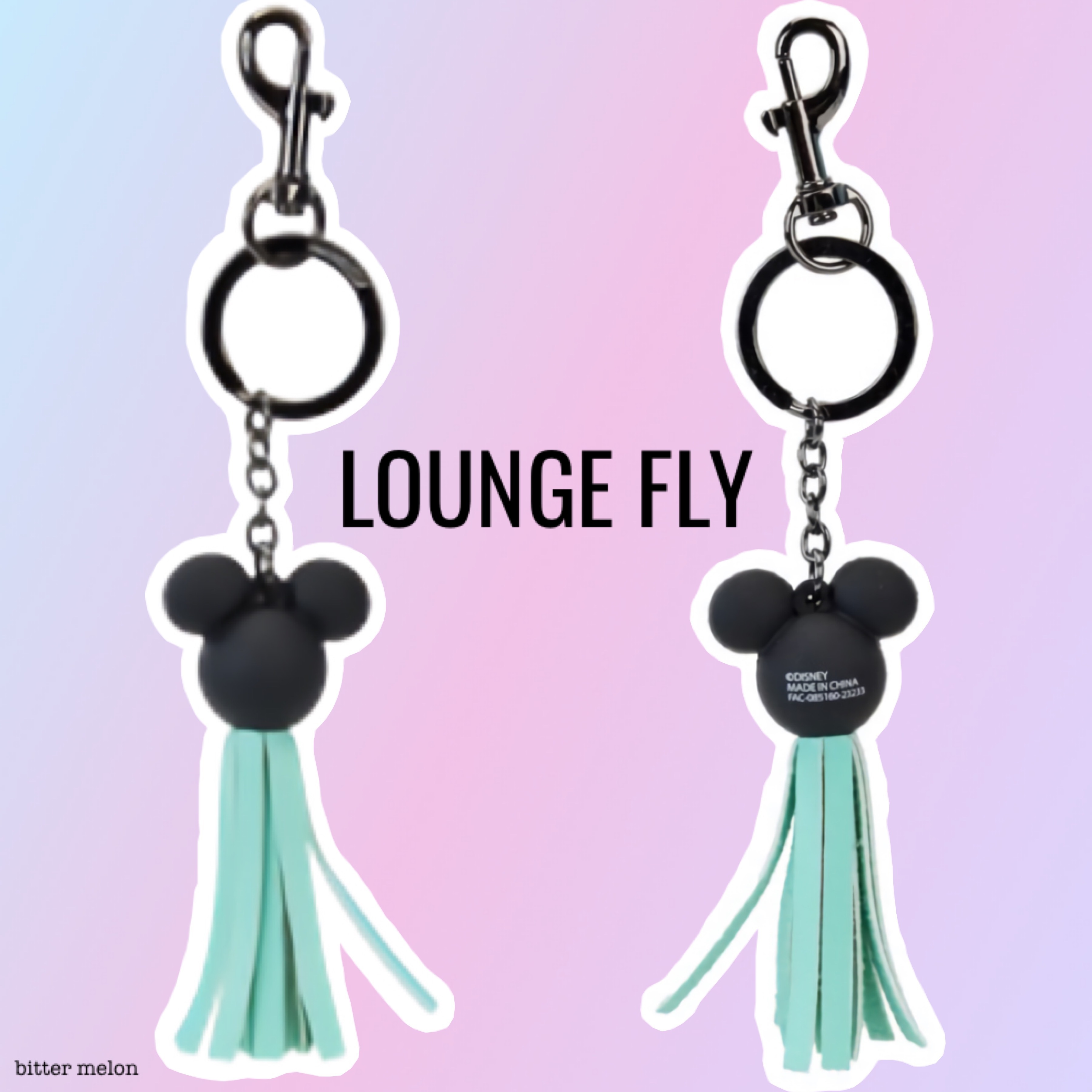 LOUNGEFLY ★ Disney 100周年 ミッキーマウス キーホルダー