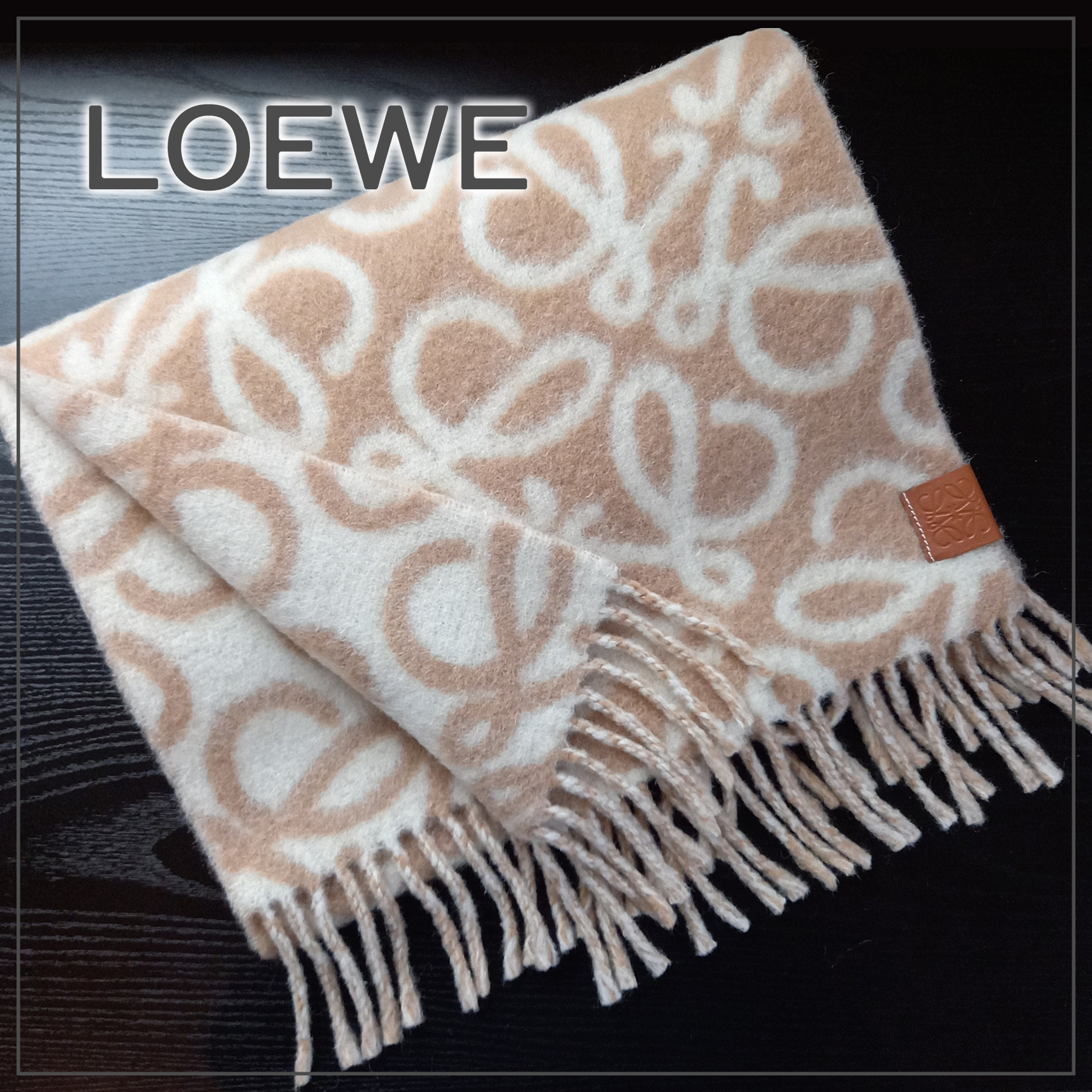 【国内発送】Anagram scarf in alpaca and wool