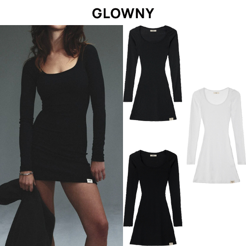★2023FW新作★glowny★G CLASSIC RIB MINI DRESS