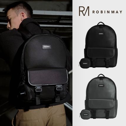 ROBINMAY Backpacks Nylon Plain Logo Backpacks