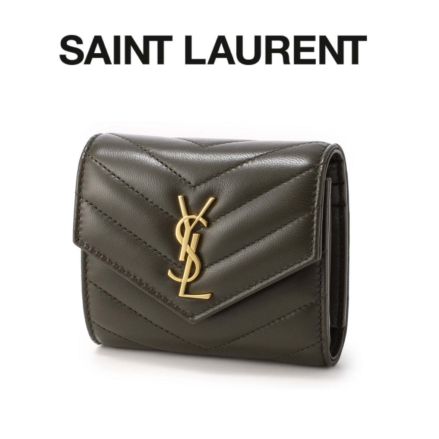 ★ SAINT LAURENT ★ レザー 3つ折り財布