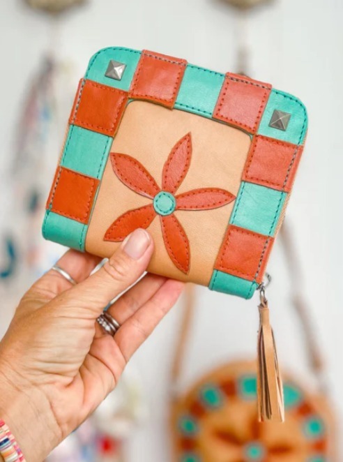 限定☆フラワーパワー★MAHIYA★レザー財布★Flower Child Purse