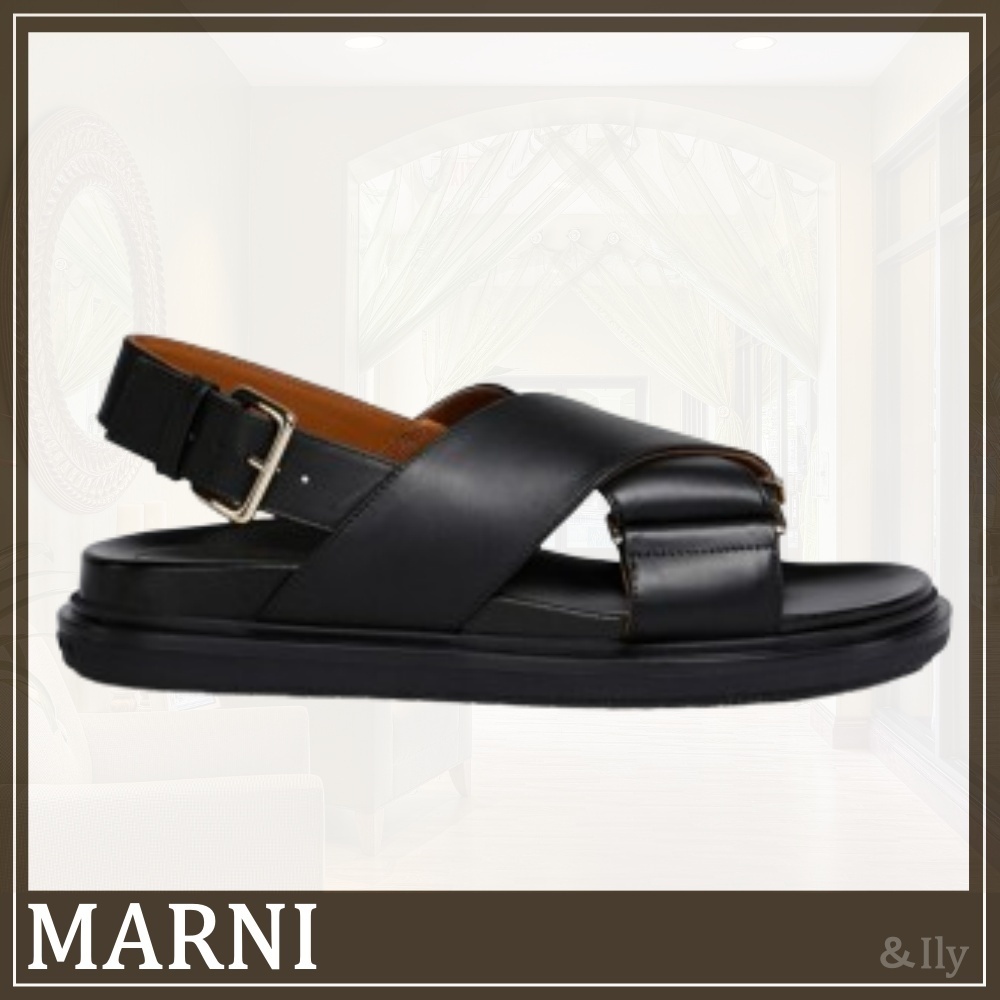 【送関込】MARNI☆マルニ レザー製 フスベット