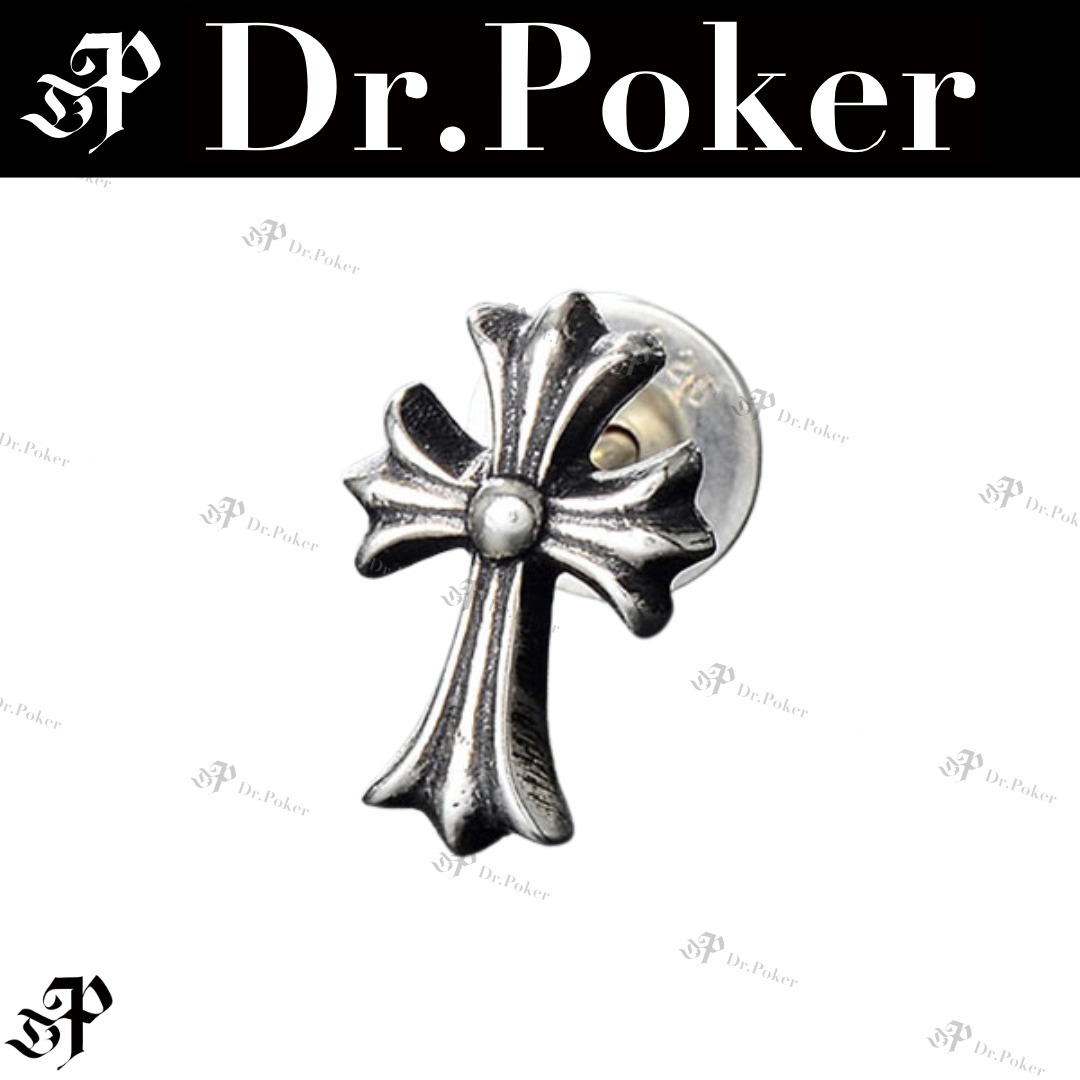 国内完売！大人気！【CHROME HEARTS】CH クロス スタッド ピアス