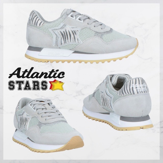 Atlantic Stars* グリッター ロゴ スニーカー ライトグレー